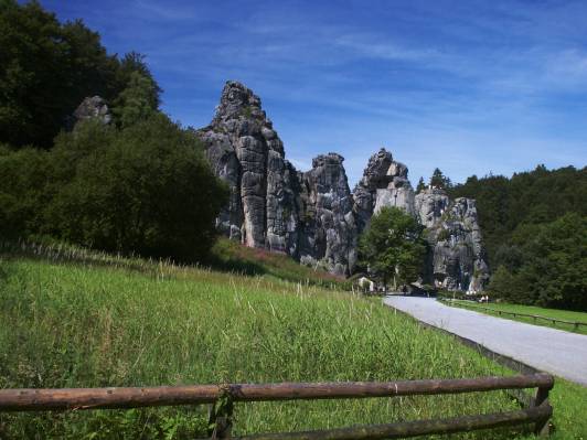 Externsteine von Osten Externsteine von Osten