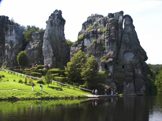 Externsteine von Norden Externsteine von Norden